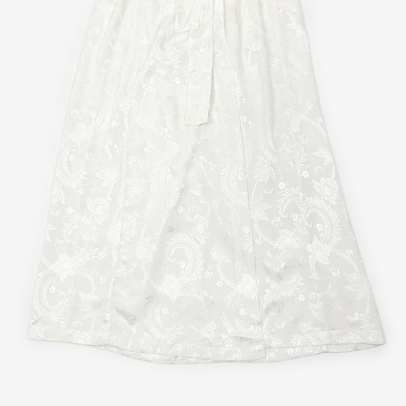 Victoria's Secret Floral Jacquard Robe Size P/S Vintage Gold Label Bridal - Picture 6 of 8